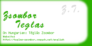 zsombor teglas business card